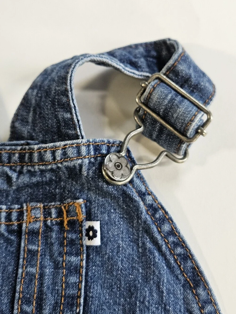 Carter's baby girl denim overall dress size 24 months